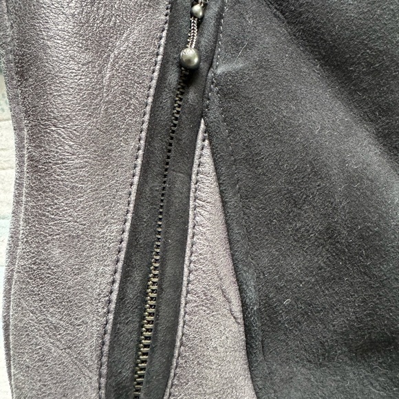 Vintage Armani exchange Lamb Leather Biker style jacket Size S - Picture 5 of 6